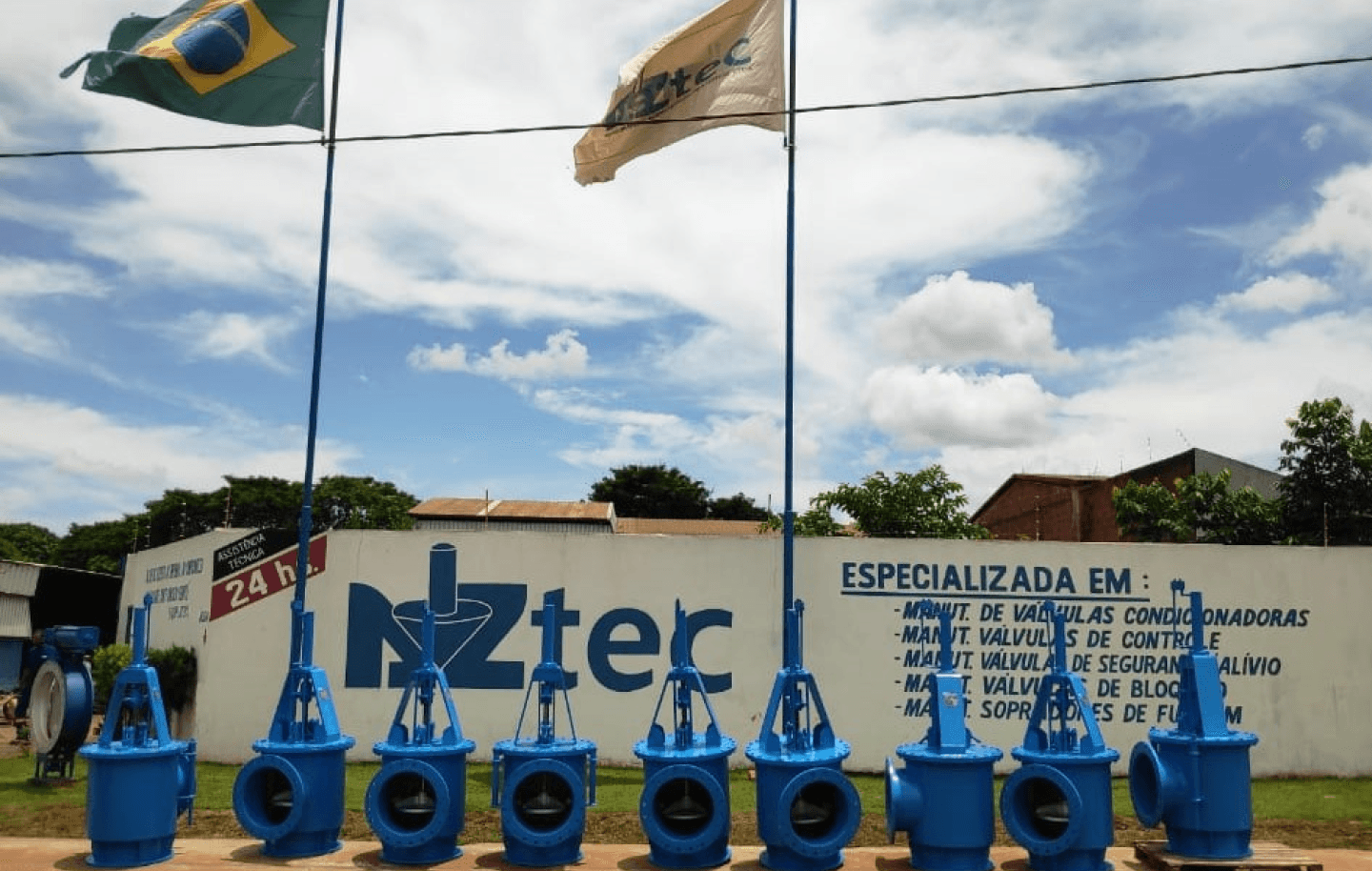 Operação industrial atendida pela AZtec